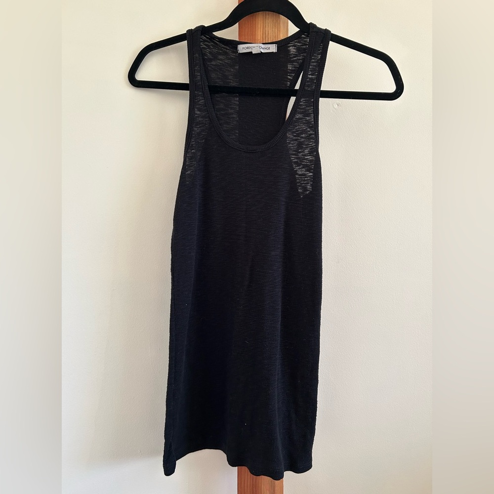 Foreign Exchange Black Tank Top